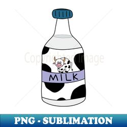 Cute bottle of milk with stains - Special Edition Sublimation PNG File - Enhance Your Apparel with Stunning Detail