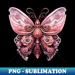 Pink Steampunk Butterfly - Premium Sublimation Digital Download - Capture Imagination with Every Detail