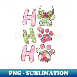 Ho Ho Ho Merry Christmas Paws - Aesthetic Sublimation Digital File - Stunning Sublimation Graphics