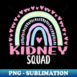 Kidney Squad Party Matching Womens Appreciation Rainbow - Retro PNG Sublimation Digital Download - Unleash Your Inner Rebellion