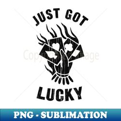 Poker Player Luck Cards Casino - Retro PNG Sublimation Digital Download - Perfect for Creative Projects