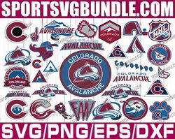 Bundle 32 Files Colorado Avalanche Hockey Team Svg, Colorado Avalanche Svg, NHL Svg, NHL Svg, Png, Dxf, Eps