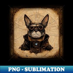 French Bulldog Surreal Steampunk Artwork Dog Lover - PNG Transparent Sublimation File - Enhance Your Apparel with Stunning Detail