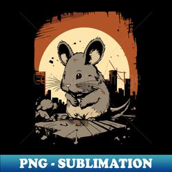Monster city Chinchilla - Artistic Sublimation Digital File - Bring Your Designs to Life