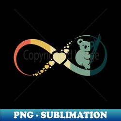 Koala Infinity vintage - PNG Sublimation Digital Download - Perfect for Personalization