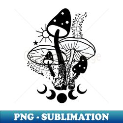 Shrooms Garden - Decorative Sublimation PNG File - Revolutionize Your Designs