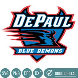 DePaul Blue Demons Svg, Football Team Svg, Basketball, Collage, Game Day, Football, Instant Download