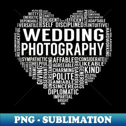 Wedding Photography Heart - PNG Transparent Sublimation File - Boost Your Success with this Inspirational PNG Download