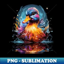 Duck Rainbow - Exclusive PNG Sublimation Download - Perfect for Personalization