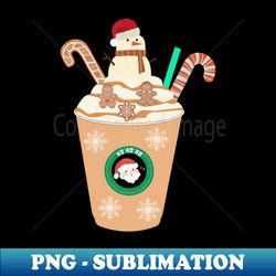 Snow Ice Coffee - Artistic Sublimation Digital File - Create with Confidence