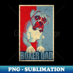 vintage boxer dad - sublimation-ready png file - vibrant and eye-catching typography