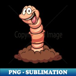 Worm Cartoon - High-Resolution PNG Sublimation File - Stunning Sublimation Graphics