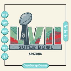 NFL Super Bowl LVII Embroidery Design, NFL Football Logo Embroidery Design, Famous Football Team Embroidery Design, Football Embroidery Design, Pes, Dst, Jef, Files