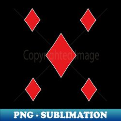 Tiles Diamonds Suit Playing Card Symbol - Instant PNG Sublimation Download - Defying the Norms