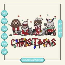 Christmas Embroidery Designs, Harry Coffee Embroidery Designs, Merry Christmas Embroidery, Hand Drawn Embroidery Designs