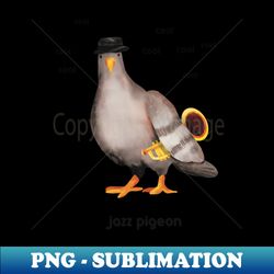 Jazz Pigeon trans for light backgrounds - Vintage Sublimation PNG Download - Enhance Your Apparel with Stunning Detail