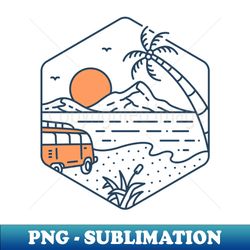 Summer Vacation on the Beach 3 - PNG Transparent Sublimation File - Perfect for Personalization