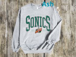 Seattle Supersonics Basketball Sweatshirt, Seattle Supersonics Shirt, Seattle Supersonics Crewneck, Basketball Gifts, Su