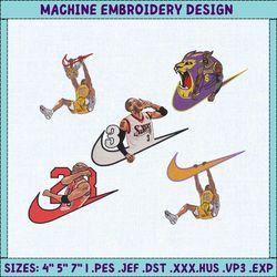 10+ Custom Logo Basketball Brand Embroidery Bundle, Famous Basketball Team Embroidery Bundle, Basketball Embroidery Bundle, NBA Embroidery