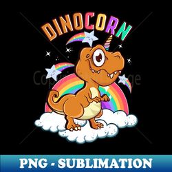 Cute  Funny Dinocorn Dinosaur Unicorn - Instant PNG Sublimation Download - Transform Your Sublimation Creations