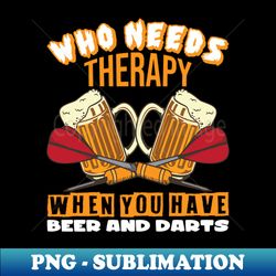 Beer and Darts - Instant PNG Sublimation Download - Unleash Your Creativity