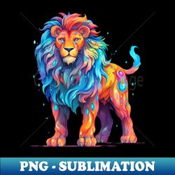 Colorful Lion 1 - Professional Sublimation Digital Download - Unleash Your Creativity