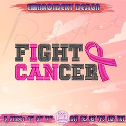 Fight Cancer Embroidery Design, Breast Cancer Awareness Embroidery, Halloween Embroidery, Machine Embroidery Designs