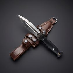 custom handmade d2 tool steel tactical combat dagger knife
