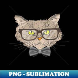 Cat Formal - Artistic Sublimation Digital File - Fashionable and Fearless
