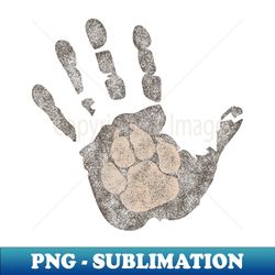 Dog paw in a hand - High-Resolution PNG Sublimation File - Capture Imagination with Every Detail