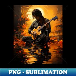 Guitar Lake Shadow Love Guitar Musician - Premium Sublimation Digital Download - Unleash Your Inner Rebellion