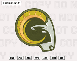 Colorado State Rams Mascot Embroidery Designs, Machine Embroidery Files, NFL Embroidery Files