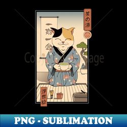 Cat Tea Ceremony - Exclusive Sublimation Digital File - Perfect for Sublimation Art
