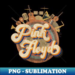 Tshirt Music Designs Vintage Retro - Pink Floyd - Modern Sublimation PNG File - Stunning Sublimation Graphics