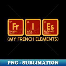 Periodic Fries - Elegant Sublimation PNG Download - Revolutionize Your Designs