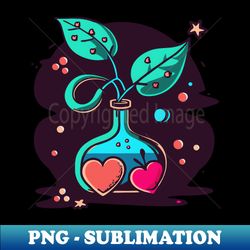 love potion bottles with hearts - png transparent sublimation file - perfect for sublimation art