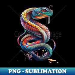Colorful Snake 1 - Stylish Sublimation Digital Download - Add a Festive Touch to Every Day