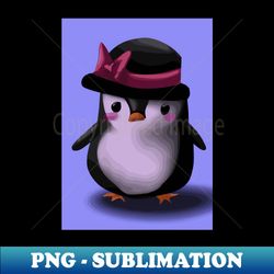Penguin with Cute Pink Hat - Professional Sublimation Digital Download - Bring Your Designs to Life