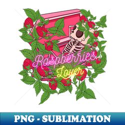 Raspberries lover skeleton - Modern Sublimation PNG File - Defying the Norms