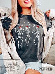 Christmas Skeleton t-shirt, funny christmas t- Shirt, Dancing Skeletons t-Shirt, holiday apparel, iPrintasty Christmas C