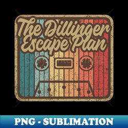 the dillinger escape plan vintage cassette - elegant sublimation png download - bring your designs to life