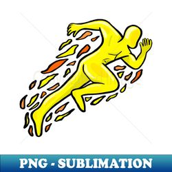Fast Athlete Runner - Retro PNG Sublimation Digital Download - Revolutionize Your Designs