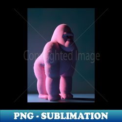Pink Gorilla - PNG Transparent Sublimation File - Perfect for Sublimation Mastery