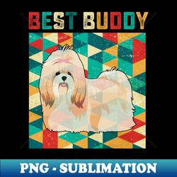 Best Buddy Shih Tzu - Decorative Sublimation PNG File - Vibrant and Eye-Catching Typography