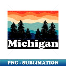 Michigan Retro - High-Resolution PNG Sublimation File - Perfect for Creative Projects