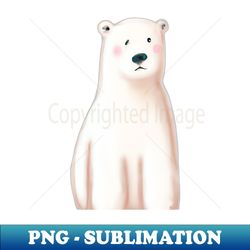 cute polar bear drawing - elegant sublimation png download - unleash your creativity