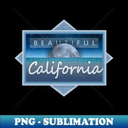 California Ocean - Artistic Sublimation Digital File - Unlock Vibrant Sublimation Designs