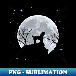 Yorkie and moon halloween - Creative Sublimation PNG Download - Unlock Vibrant Sublimation Designs
