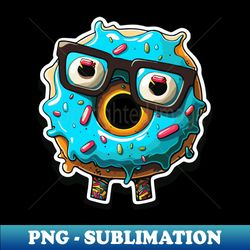 Donut Geek - little monster donut - Decorative Sublimation PNG File - Unleash Your Creativity