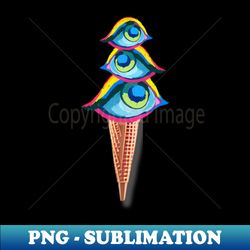 Eyescream - Decorative Sublimation PNG File - Capture Imagination with Every Detail